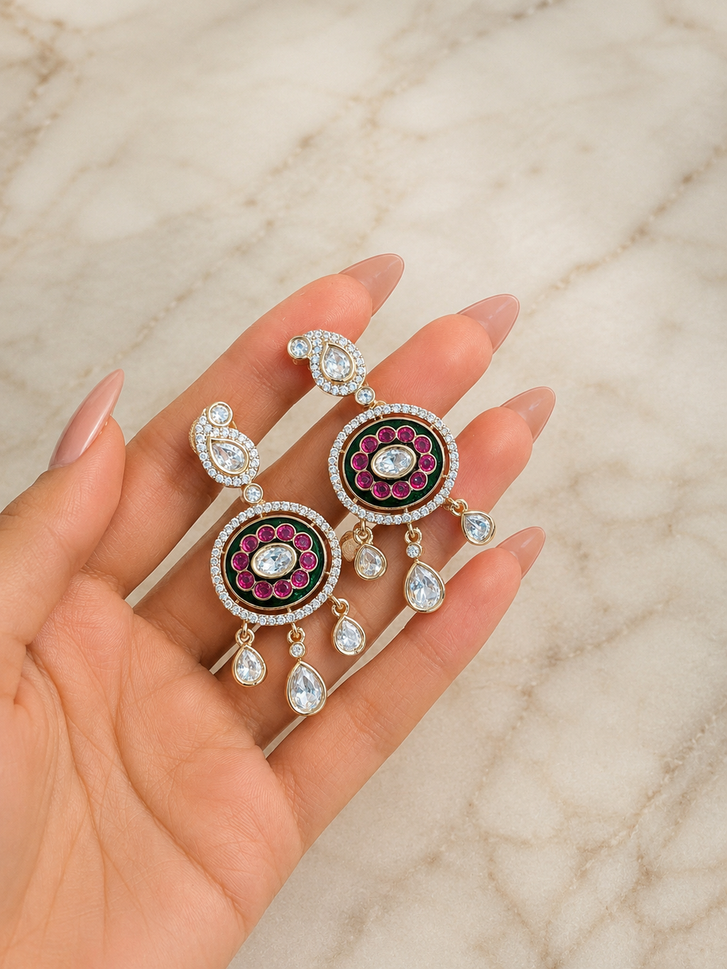 Pearl Kundan Choker Set | Traditional Ruby Bridal Jewellery