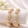 Rajwadi Matt Plated Meenakari Openable Bangles Set