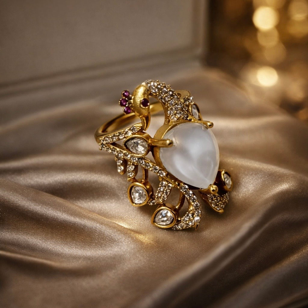Kundan Cocktail Ring