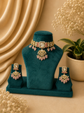 Pearl Kundan Bridal Choker Necklace Set