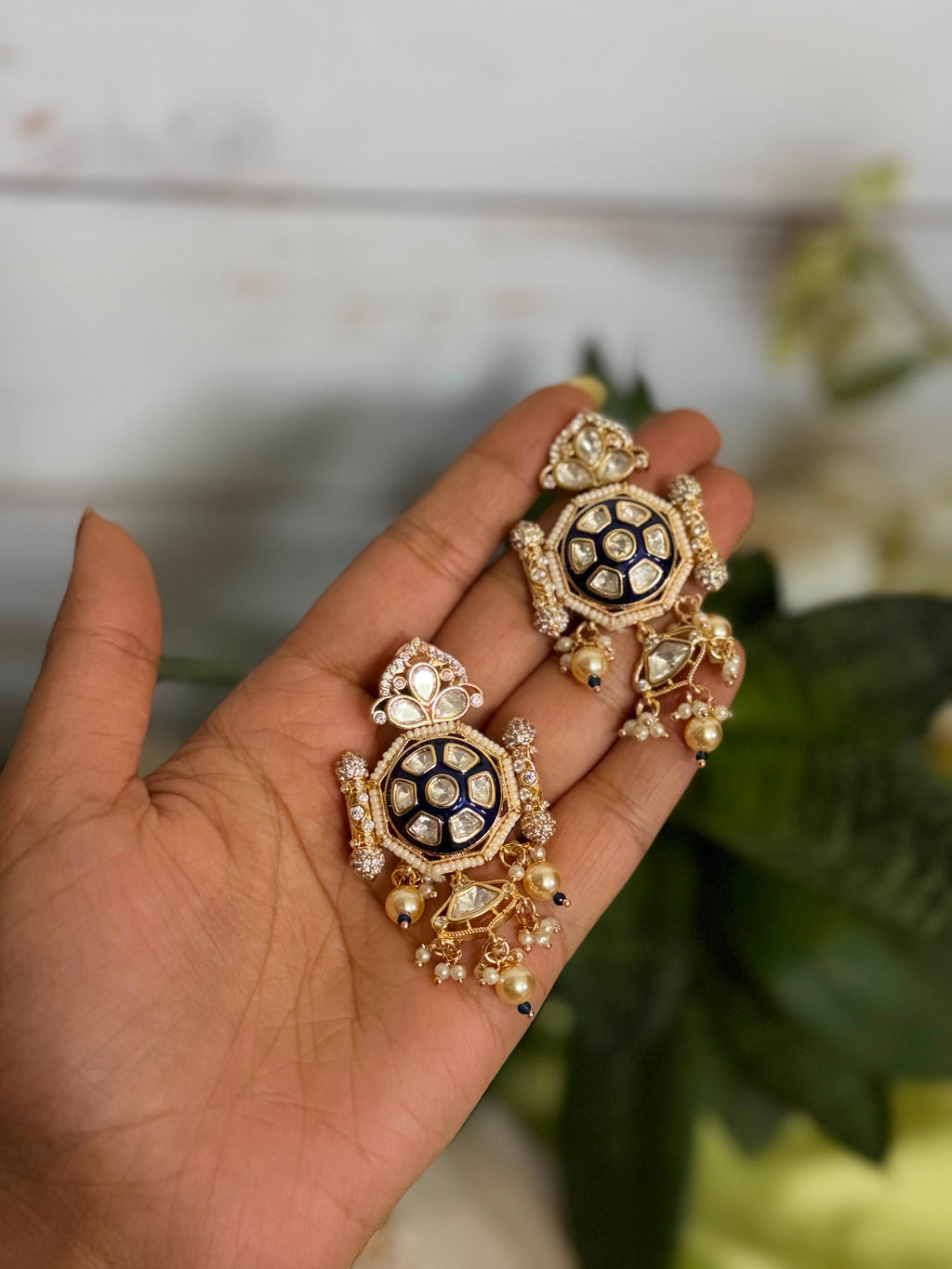 Victorian Kundan Choker Set | Pearl Choker Necklace | Antique Gold Jewellery | Anti Tarnish