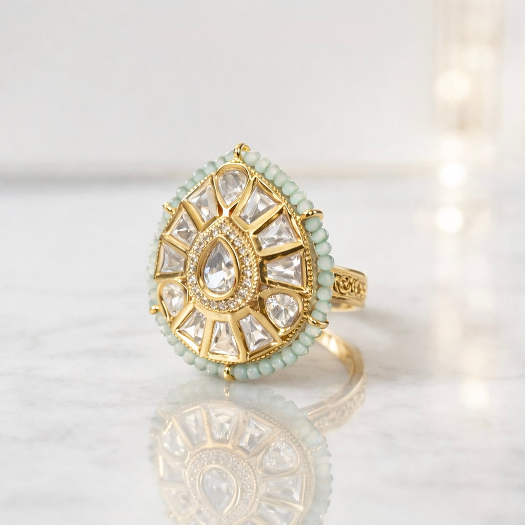 Polki Cocktail Ring