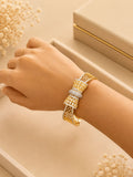Luxury Bow Design Diamond Cuff Bracelet for Women