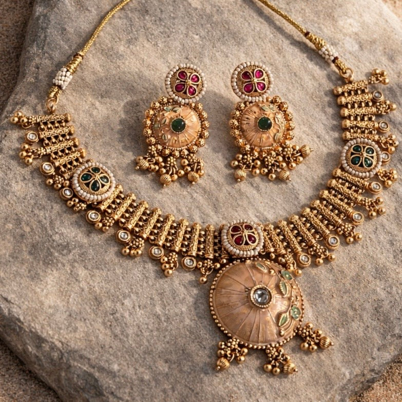 Rajwada Necklace Set