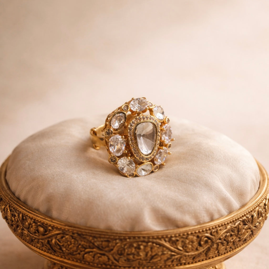 Polki Cocktail Ring