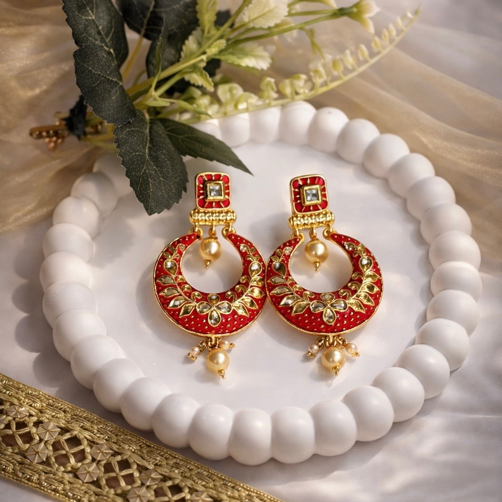 Meenakari Chandrika Earrings