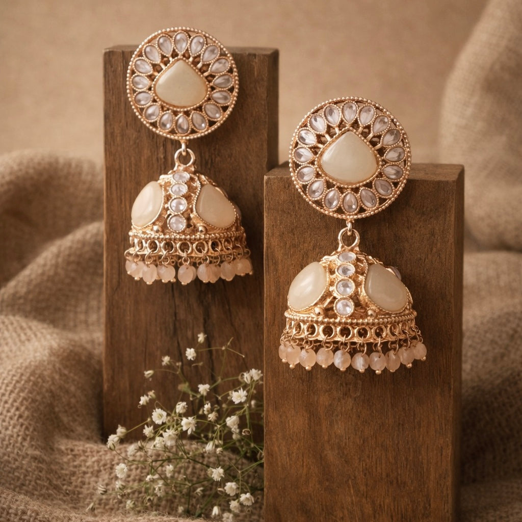 Polki Jhumkas