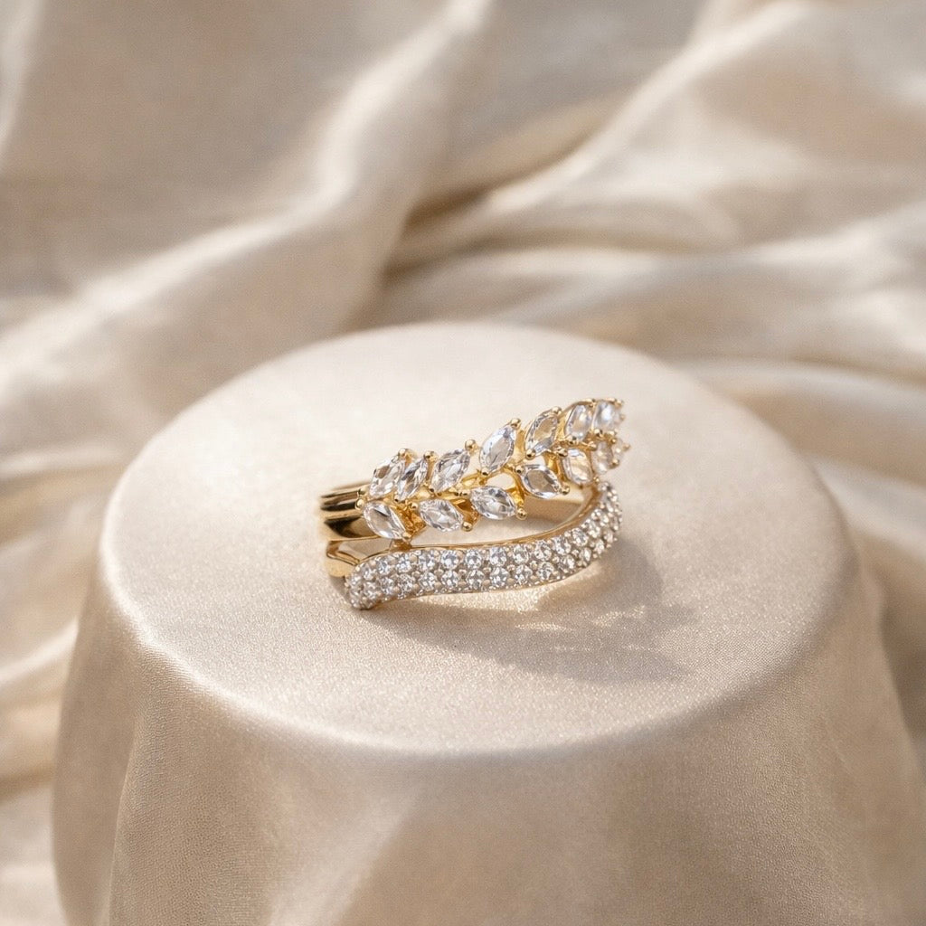 AD Diamond Crystal Ring