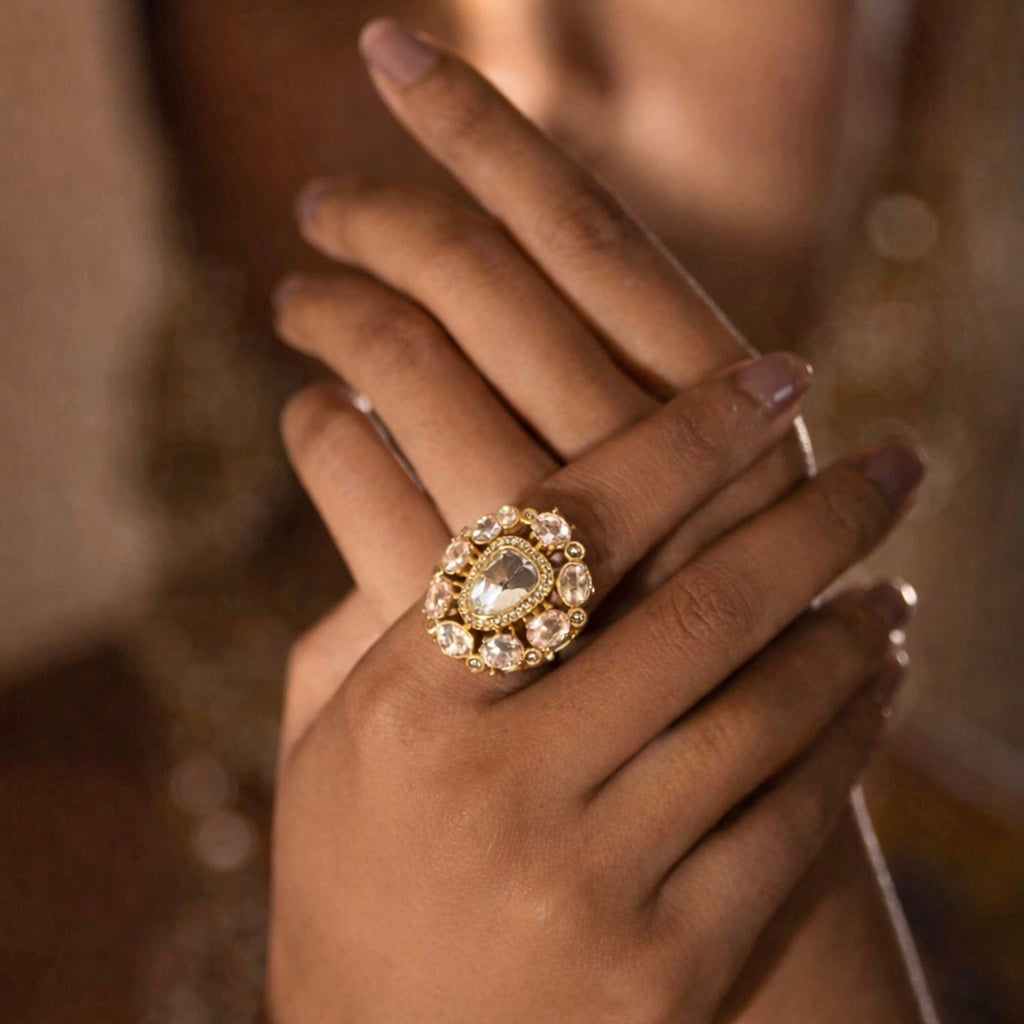 Polki Cocktail Ring