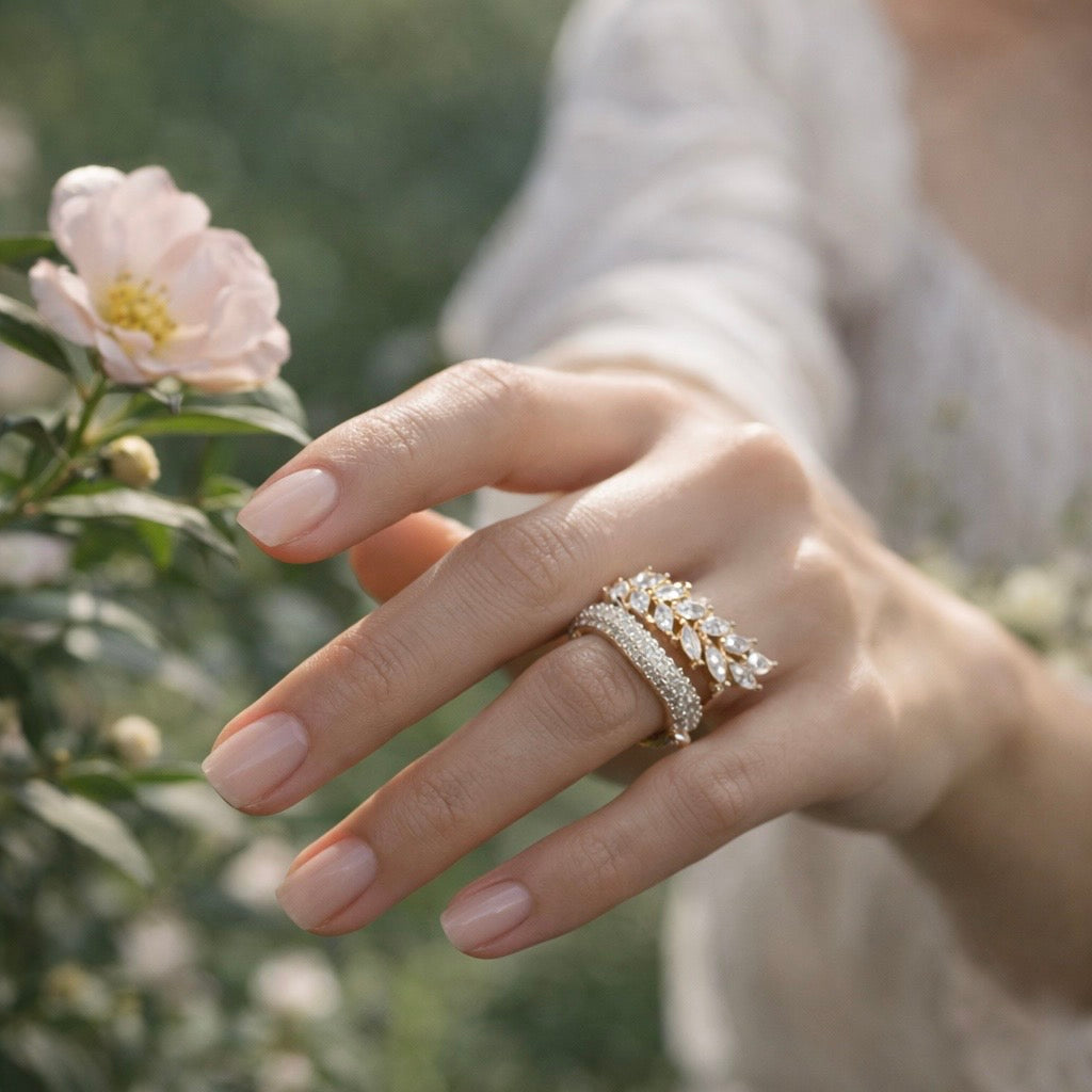 AD Diamond Crystal Ring