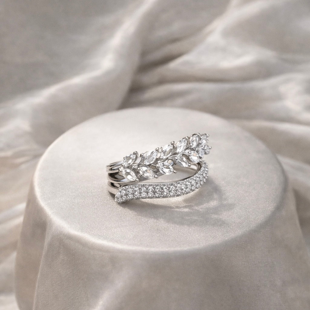 AD Diamond Crystal Ring