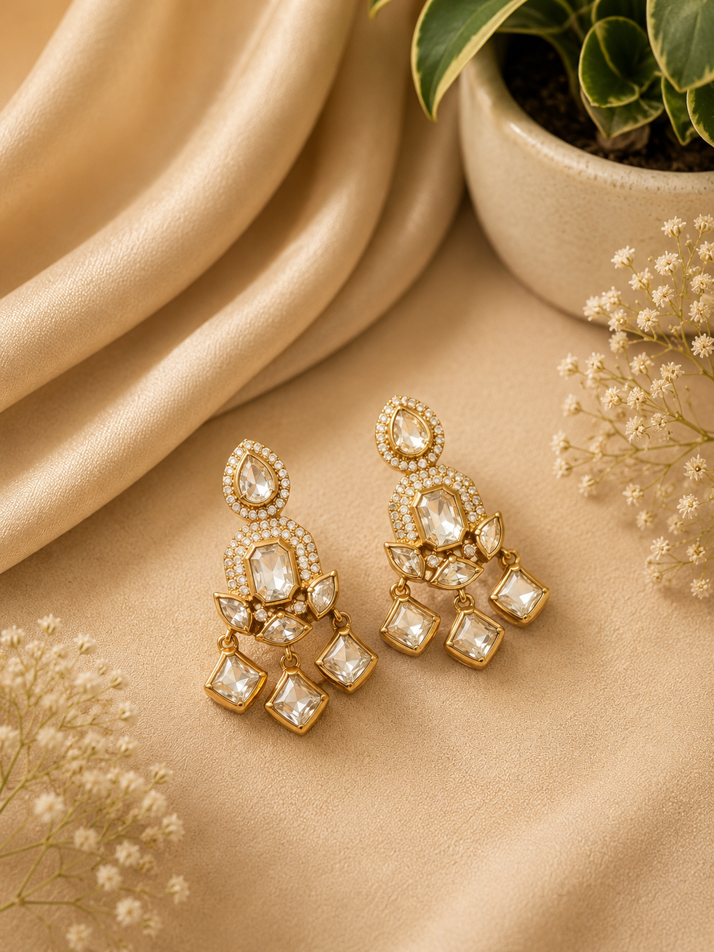 Pearl Kundan Bridal Choker Necklace Set