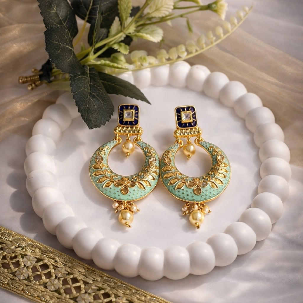 Meenakari Chandrika Earrings