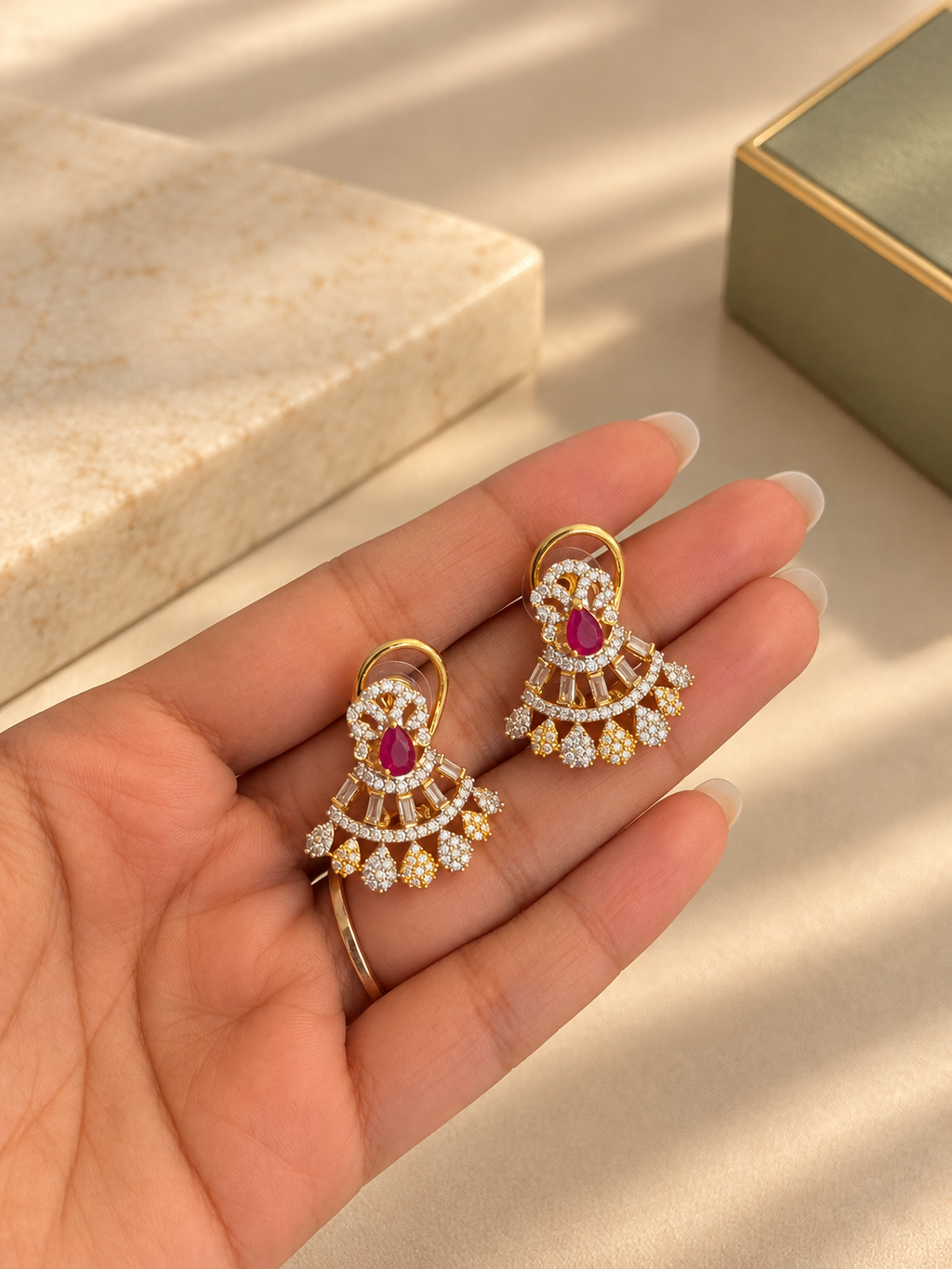 Black Meenakari Diamond Look Necklace Set