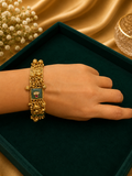 Royal Meenakari Kundan Kada Bracelet Pair