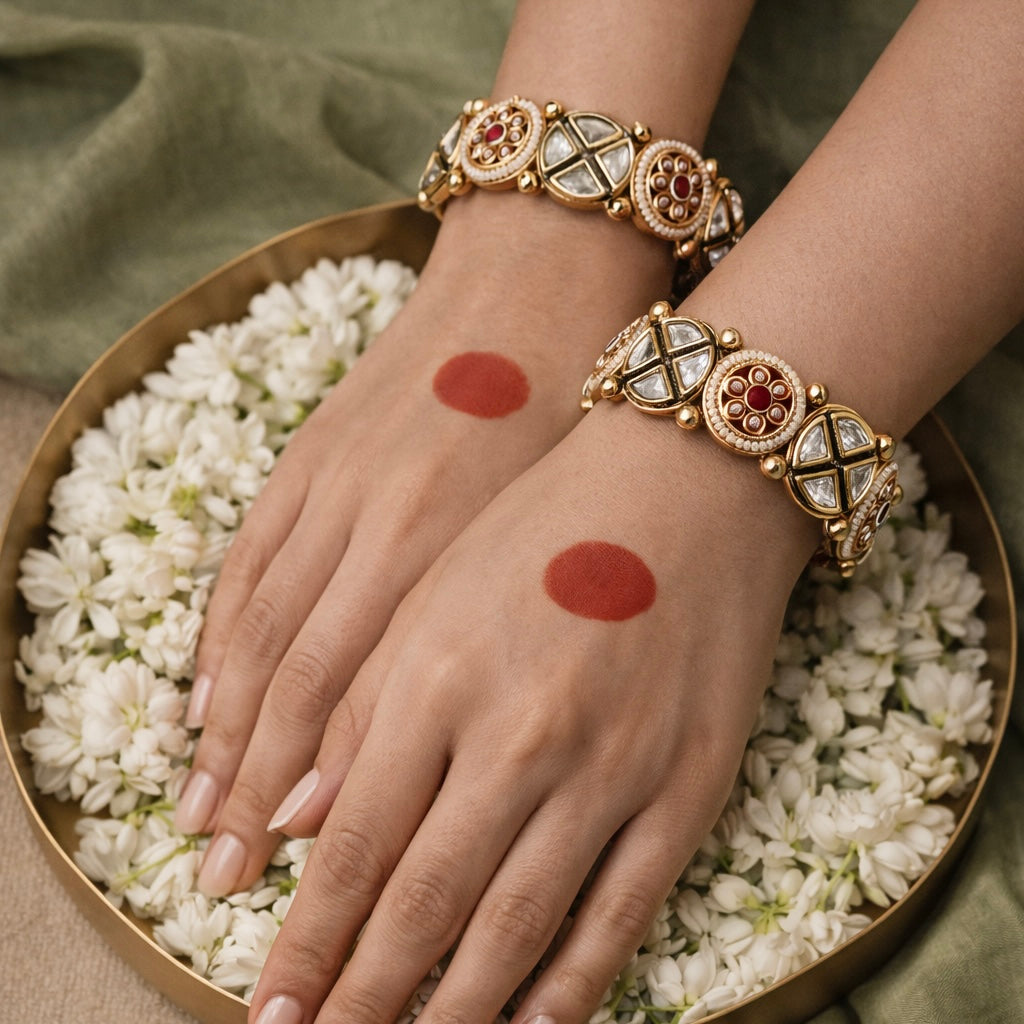 Kundan Meenakari Bangles