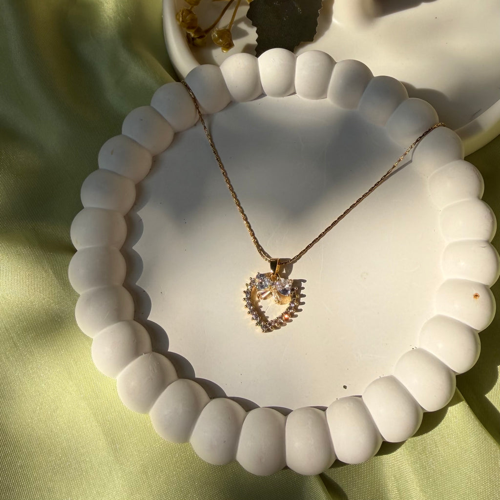 Crystal Heart charm pendant