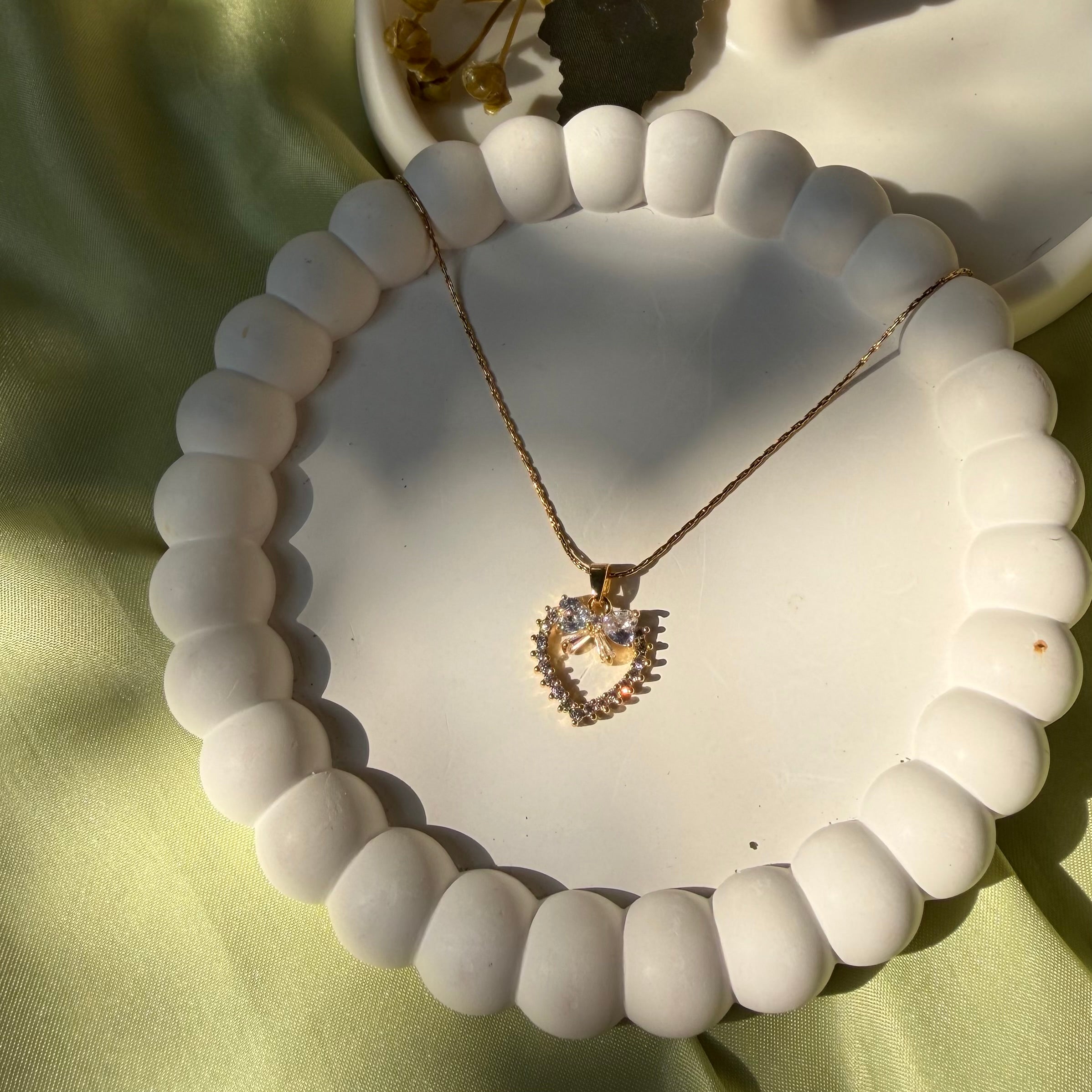 Crystal Heart charm pendant