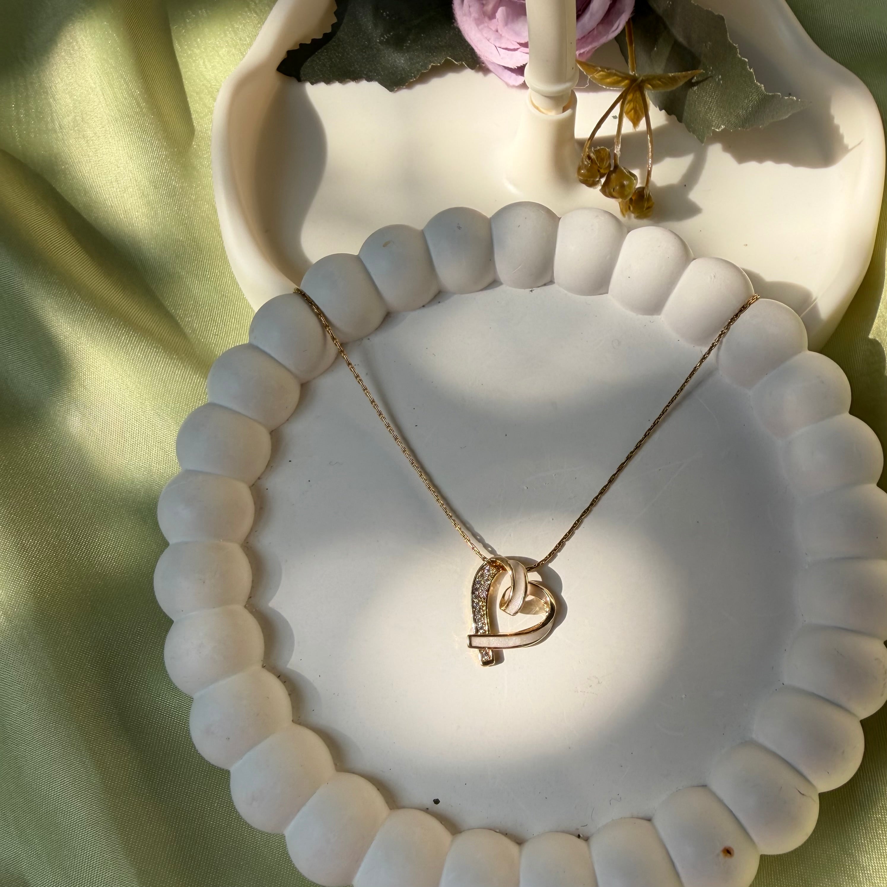 Heart of bling charm