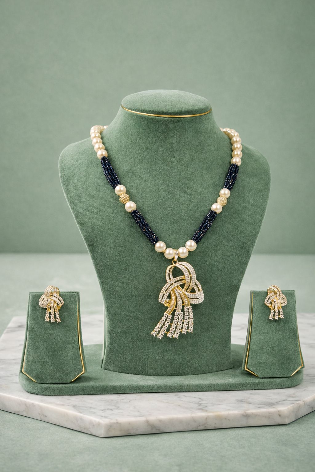 Lustre Weave Pendant Set