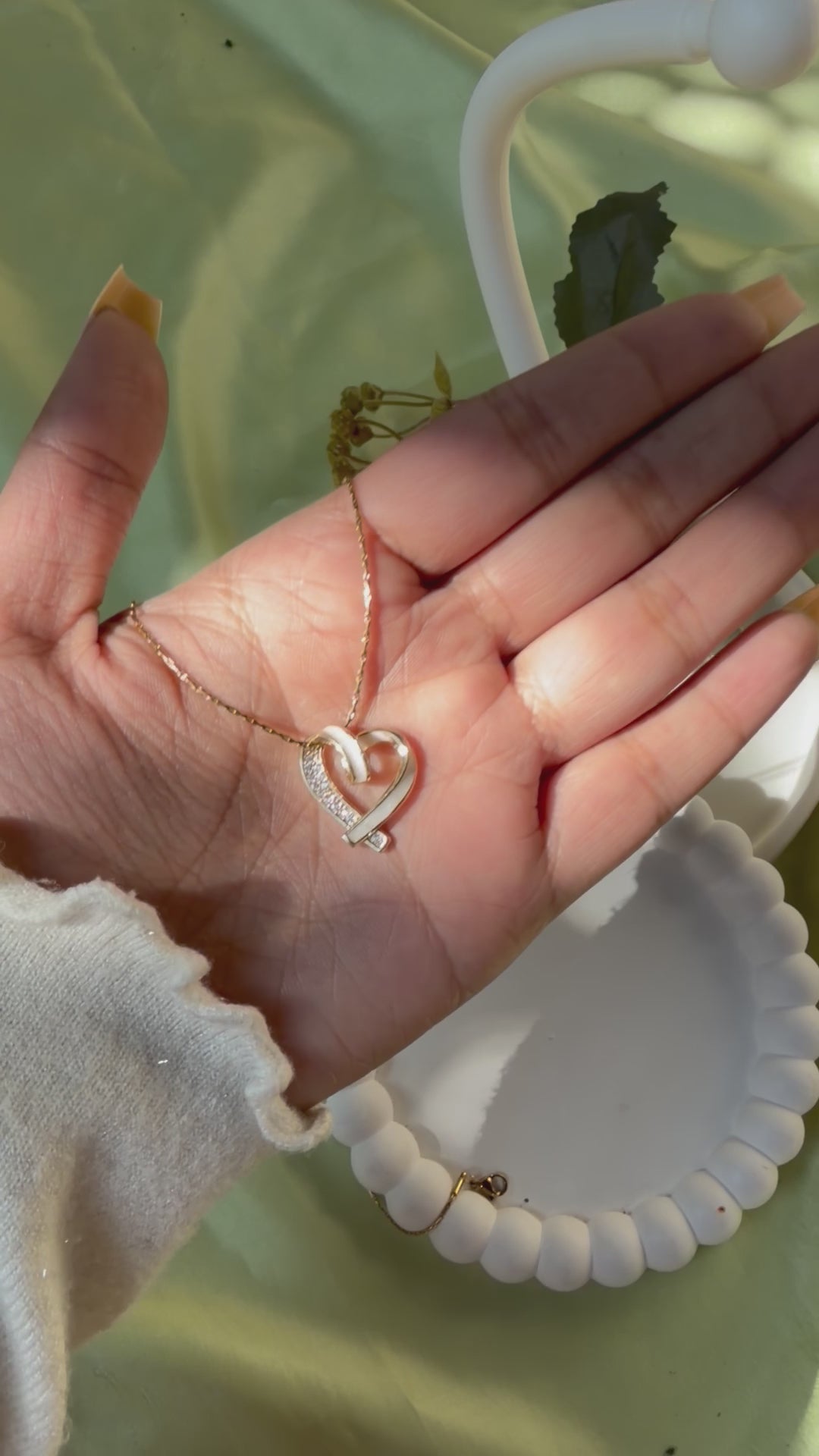 Heart of bling charm